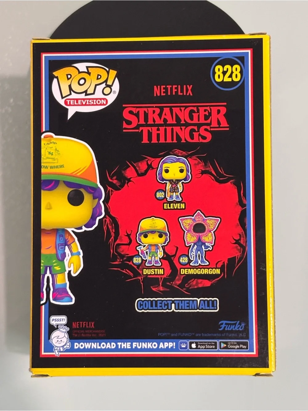 Funko Pop! Television Stranger Things Dustin #828 Neon Blacklight Target